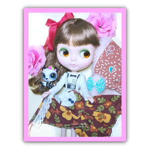 OOAK Custom Neo Blythe Doll by Artist nai Fashion Doll White Magic Takara Japan